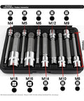 Premium 10pc S2 Steel Torx Star Bit Socket Set With Quick Wrench Driver For Heavy Duty Repair Jobs And Tough Rusty Bolts That Get The Job Done Right, 100mm