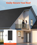 Tough As Nails Epdm Roll Roofing 15 By 30 Feet 45 Mil Thick Waterproof Membrane on a modern flat roof.