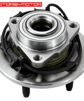 Front Wheel Bearing And Hub Assembly With Five Lugs For 2002 To 2005 Dodge Ram 1500 With ABS Low Runout OE Direct Replacement Hub