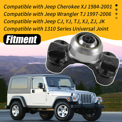 CV Socket Yoke Assembly For 1310 Series U Joint, Heavy Duty Direct Fit For Jeep Cherokee XJ 1984 2001 And Wrangler TJ 1997 2006