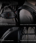 Camera Backpack For Ronin 4D Gear Waterproof Bag For Lenses And Accessories, Pro Grade Drone Backpack For Photogs, showing adjustable straps and comfort padding