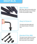Durable Crib Screws Hardware Replacement Kit For Baby Beds And Furniture Includes M6 Hex Drive Socket Cap Screws In 16 40 60 80 Mm, M6 Barrel Nuts 12 Mm, Wooden Dowel Pins, Zinc Plated Carbon Steel Fasteners For Beds Headboards Chairs Built To Last No.