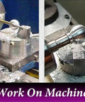 Lathe Ball Turning Attachment With Size Scale Oval Base And Single Bit For Precise Concave And Convex Ball Turning Grab And Go Mount On Cross Slide Adjustable Head For Different Ball Sizes Works With Myford And Similar Lathes in use on a metal lathe demonstrating ball shaping.