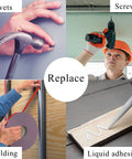 Collage showing alternatives to Heavy Duty Double Sided Mounting Tape 1 Inch By 16.5 Feet PE Foam Waterproof Adhesive.