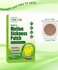 Motion Sickness Patches For Car And Boat Rides And Planes On The Go Ships Cruises 24 Count Natural Long Lasting Relief Up To 72 Hours Travel Must Have For Adults And Kids packaging with patch size dimensions