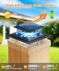 12 Pack Solar Post Cap Lights For 4x4 Posts No Wiring Needed Waterproof Warm White LEDs 360 Degree Illumination Fits 3.5x3.5 And 4x4