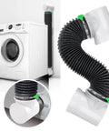 Space Saving Dryer Vent Hose Kit For Tight Spaces Inside The Home, 90 Degree Elbow, Vent Connector, Duct, Vacuum Hose