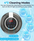 Ultrasonic Retainer Cleaner Machine For Dentures Mouth Guards Night Guards Aligners And Jewelry with timer settings