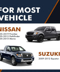 Front Wheel Hub Bearing Assembly Replacement Fits 2005 Through 2023 Nissan Frontier RWD 2005 Through 2012 Pathfinder RWD 2005 Through 2015 Xterra RWD 2009 Through 2012 Suzuki Equator RWD Pair Of 2 For A Smooth Ride And Long Lasting Performance shown with vehicles