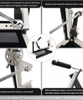 Beefy Motorcycle Engine Stand For Vertical Single Cylinder 2 Stroke And 4 Stroke Engines Eight Angle Adjustable Mount installation