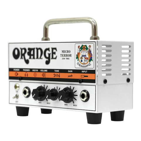 Micro Terror 20W Hybrid Guitar Amplifier Head with 12AX7 Tube Preamp and Solid State Power for Stage and Studio frontal view