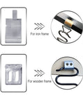 Heavy Duty Eight Gauge Eighteen Inch Upholstery Springs And Seat Hardware Kit For Recliner Couch Sofa Repair With Z And V Wire Clips Plus Balance Hooks Rock Solid Framework No Sweat Fix Up, clips for iron and wooden frames.