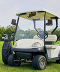 Golf cart with Adjustable Golf Cart Side Mirror Set With Wide 6.3 By 5.2 Inch HD Glass Durable Plastic Housing Weatherproof