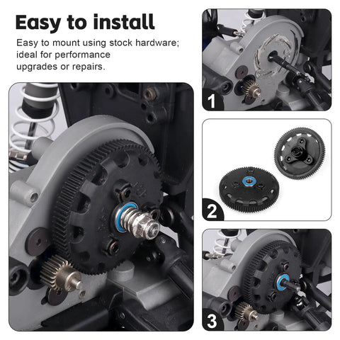 Slipper Clutch Eliminator For Traxxas 1/10 Rustler VXL Slash Stampede Bandit XL5 2WD RC Cars installation steps