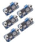 Five Pack LM2596 DC Buck Converter Module 3.0-40V In, 1.5-35V Out, Adjustable Voltage Regulator With LED Indicator, DIY Power Supply