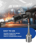 Close-up of Three Piece Scissor Jack Adapter Set For Cars Includes Universal Jack Socket Converter And One Half Inch Drive Socket Adapter