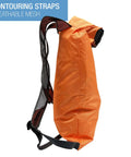 Waterproof Locking Backpack With Secura Lock Security, Anti Theft 3 Digit Combo, Lightweight Orange Daypack for men and women