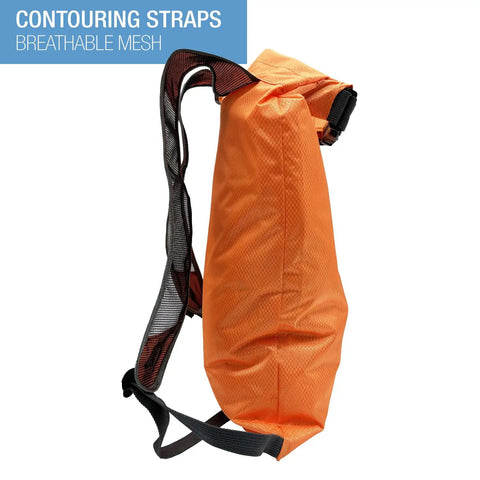 Waterproof Locking Backpack With Secura Lock Security, Anti Theft 3 Digit Combo, Lightweight Orange Daypack for men and women