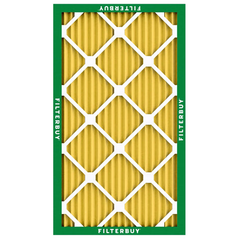 16x25x1 MERV 11 Pleated Air Filter For Pets And Allergies, Electrostatic HVAC Replacement For Furnaces, side view