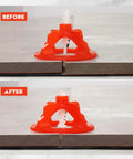 Tile Leveling System 1/8 Inch With 300 Spacers And 100 Red Cap Clips For Professional Ceramic Tile And Stone Installation precision gap