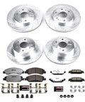 Cadillac Escalade 2015 To 2020 And Chevrolet Silverado 1500 2014 To 2018 Front And Rear Brake Kit With Z36 Carbon Fiber Ceramic Pads