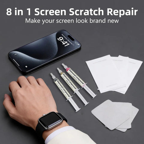 Scratch Remover Kit For Phone Screens, Watches, And Tablets, DIY Friendly Scratch Repair With Diamond Polishing Compounds