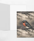 Blank 4x6 Greetings Card With Envelopes Featuring Graphite Barn Swallow Artwork Thank You Notes For All Occasions On White 15pt Card Stock