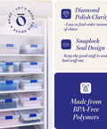 Super Sturdy Clear Under Bed Storage Bins With No Sweat Snap Lids 15.5 Quart Heavy Duty Plastic Organizers 16 Pack organized in closet.