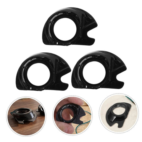 3 Pack Top Loading Dropin Bobbin Case For Sewing Machines Plastic Spare Part With Smooth Ergonomic Design For Stable Threading And Easy Replacement Must Have Go To Crafting Accessory, black plastic sewing machine bobbin case set