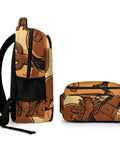 Desert Cowboy Horse Sunset Print Backpack For Unisex Everyday Use, side view showing large capacity and durable polyester material.