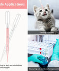 100 Pack 3ml Disposable Plastic Pipettes With Graduated Measurements For Science Labs And Home Experiments Ideal For Essential Oils Cosmetics Makeup Transfer DIY Projects Soft Polyethylene Droppers; clear dropper with 3ml marks