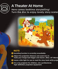 Kids Story Projector Kit With 12 Reels For Ages 3 To 5 projecting fairy tale scene with adjustable projection up to 30 inches