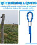 Stainless Steel Wire Rope Cable For Outdoor String Lights 3/16 Inch Vinyl Coated Weatherproof with Easy Installation
