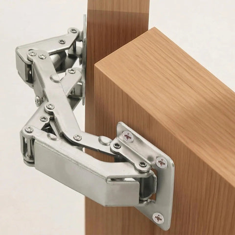 Two Pack Adjustable Lazy Susan Corner Cabinet Hinges Soft Close 130 To 170 Degree Frameless Concealed No Pre Drilling Installation