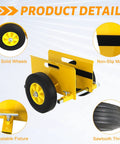 Heavy Duty Door Cart With 800 Lbs Load Capacity And 10 Inch Wheels For Drywall Sheets Adjustable Clamp Panel Cart