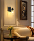 Cordless Battery Wall Sconces Set Of Two With Remote Control Black Usb C Rechargeable Indoor Lighting No Drilling Required Completely Wire Free Renter Friendly Setup Bringing Major Vibes To Your Space on wall with cozy decor.