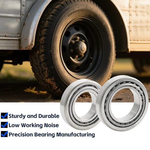 Two Set Trailer Wheel Hub Bearings Kit That Fits 1 3/8 Inch And 1 1/16 Inch Axles Includes L44649/10 And L68149/11 Bearings