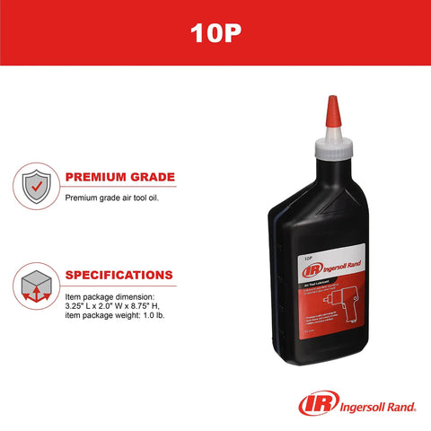 Edge Series Premium Grade Air Tool Oil Pro Grade Lubricant For Heavy Duty Tools 1 Pint bottle with red cap and label