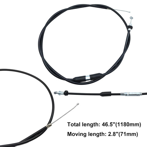 Thumb Throttle Cable For 50cc To 250cc Atv Quad Go Kart And Pit Bike Seven Eighths Inch 22mm Handlebar Fits 46.5 Inch Total Length Durable