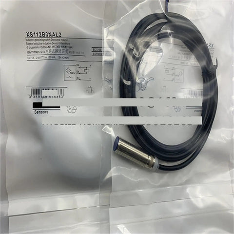 Proximity Switch Sensor XS112B3PCL2 For Noncontact Position Sensing In Industrial Automation And Equipment, packaged product.