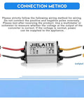 2 Pack Waterproof Car Power Converter 12V to 6V Buck Converter Adjustable 8 to 22V Input to 3 to 15V Output 3A 18W with wiring guide