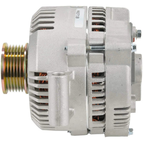Side view of Bosch 130 Amp Premium 100 Percent New Alternator Power Up Your Ride For Ford Explorer E Series E150 E250 E350