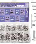 Ultimate M3 Countersunk Socket Cap Screws Set In 304 Stainless Steel, 500Pcs, 8 Lengths, M3 Nuts and Washers Kit by Zmbroll