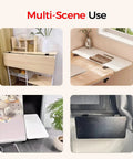Fold Down Wall Mounted Desk Extender Tray And Side Table That Expands Your Space used in various setups