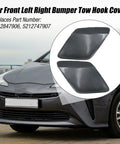 Front Left And Right Bumper Tow Hook Cover Kit For Toyota Prius 2016 2017 2018 2019 Abs Durable Replacement Part Replaces 5212847906 5212747907 Direct Fit Easy Install