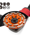Four And A Half Inch Concrete Grinding Wheel Double Row Diamond Cup Wheel With Seven Eighths Inch Arbor for angle grinders