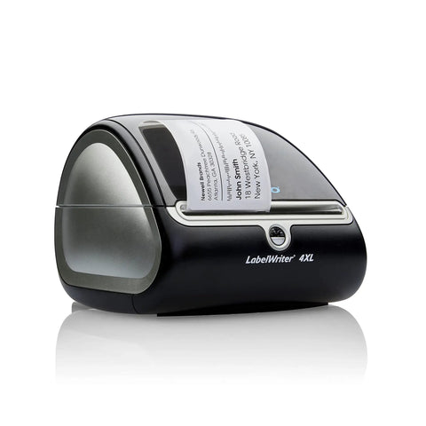 Heavy Duty Shipping Labels With Sleek Peel Off Backing Drop Right On Parcels For Instant Prep Works Dead Simple With Labelwriter Printers Using Direct Thermal Tech To Dodge Ink Bills Captures Six Line Addresses On Popular 2 5 16 By 4 Inch Rolls Holding displayed on LabelWriter 4XL printer.