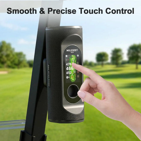 Tempered Glass Screen Protector 2 Pack For MiLESEEY GeneSonic Pro Golf Speaker Anti Scratch Bubble Free HD Clear Film On Course