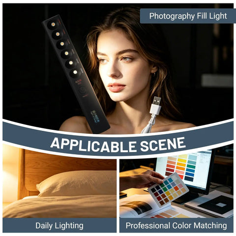 Dope Rechargeable Color Temperature Light Wand For Photography And Video, 2700K To 6000K, Portable LED Stick In Use Scenes