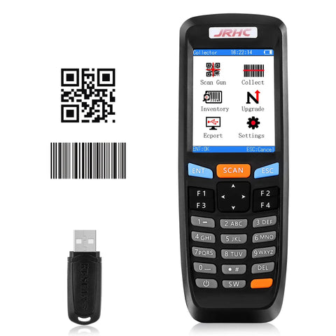 3 In 1 Portable Inventory Scanner With 2.4G Wireless Connection And 2.8 Inch LCD Screen For 1D And 2D Barcodes, Ideal For Warehouse Library Store, Functions As Data Collector And Inventory Counter, Long Transmission Distance.
